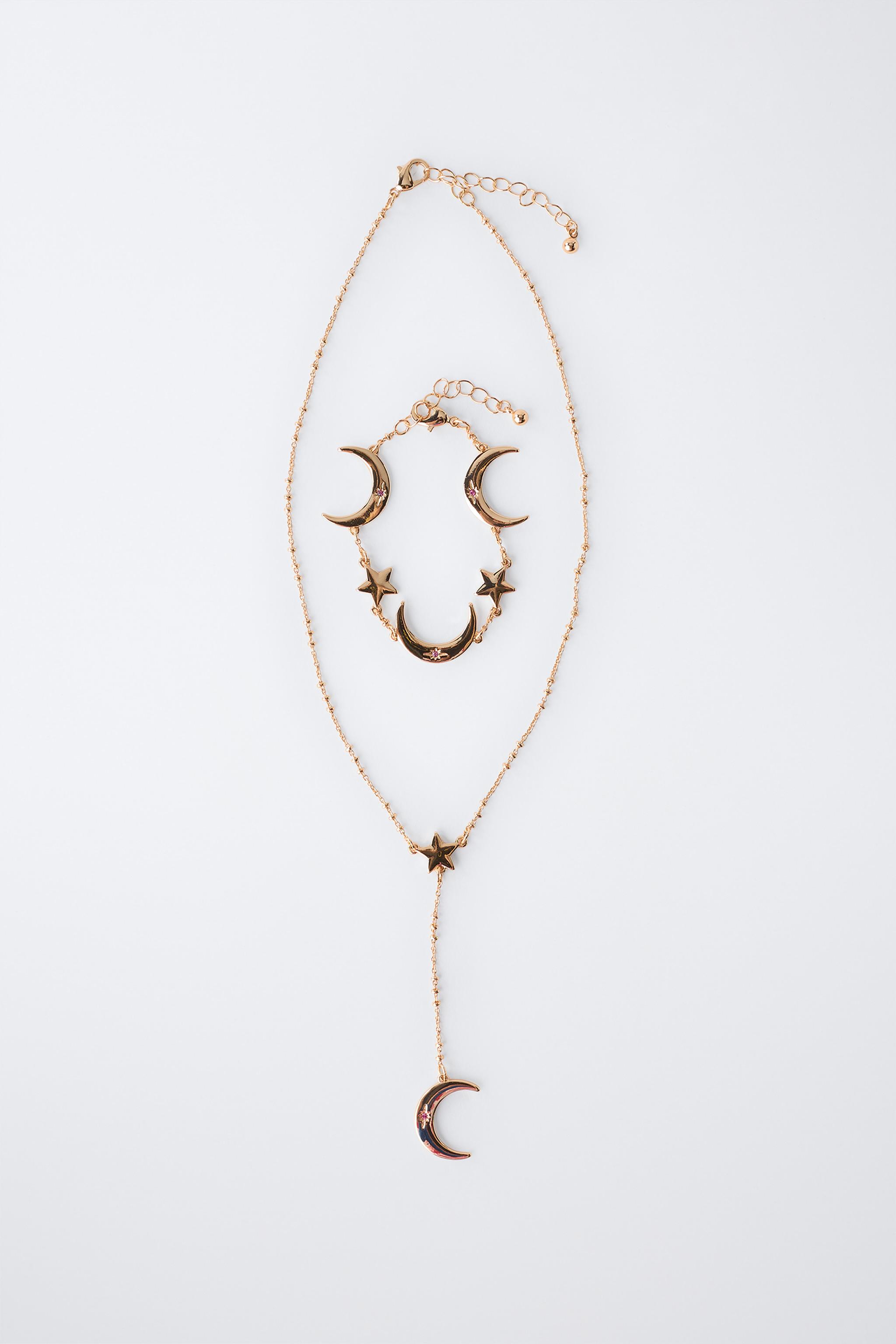 MOON NECKLACE AND BRACELET PACK